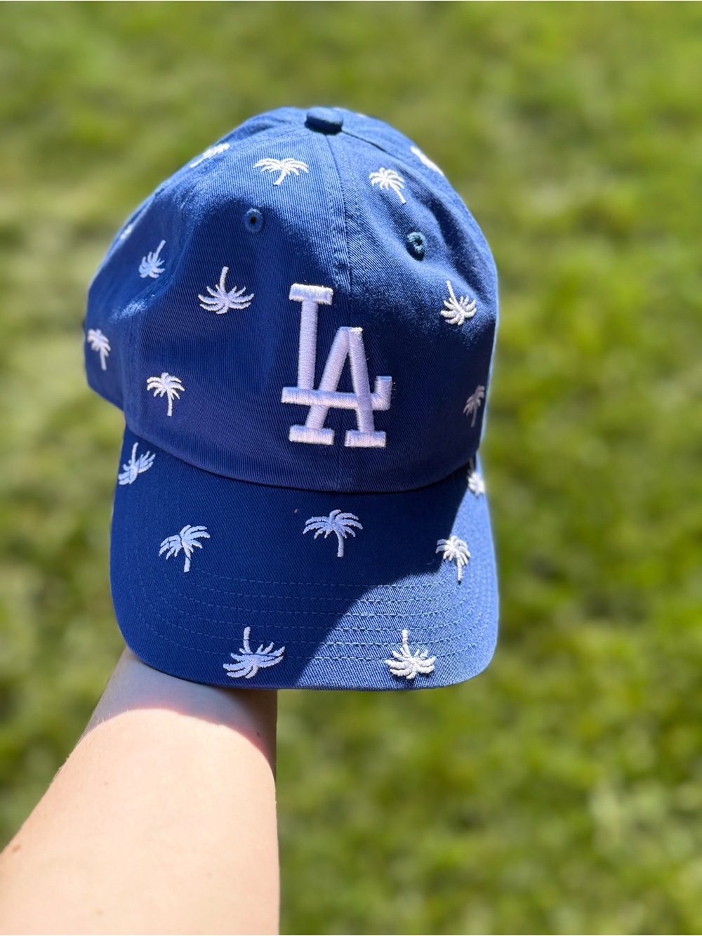 '47 Royal Blue LA Palm Embroidered Cap